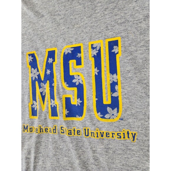 Vintage Morehead State Logo T-shirt‎ Cut Cropped Flowers Women's Size Medium - Picture 5 of 11